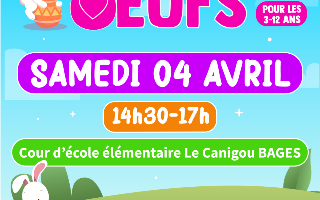 Chasse aux oeufs et animations pour Pâques