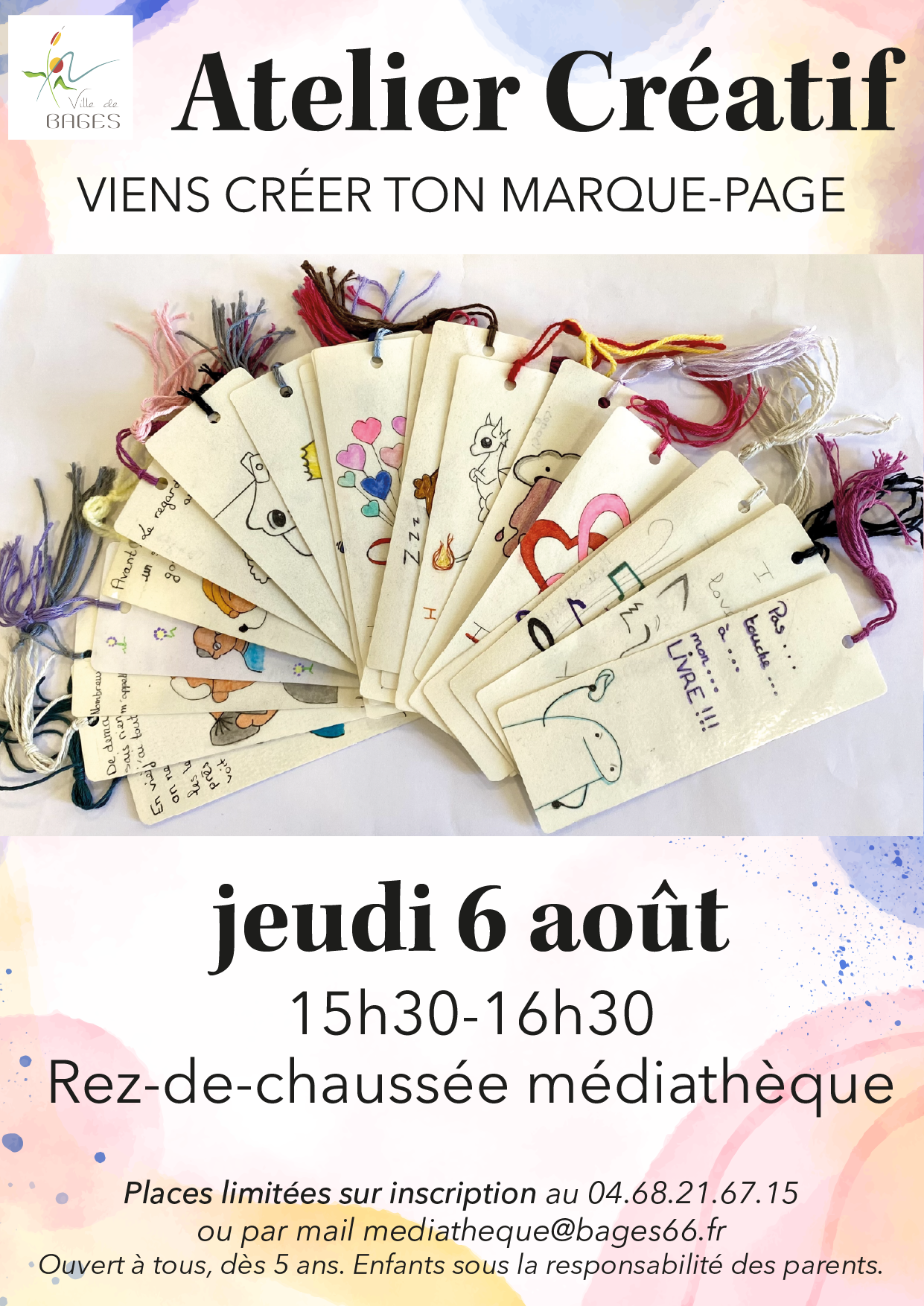 atelier marque page affiche