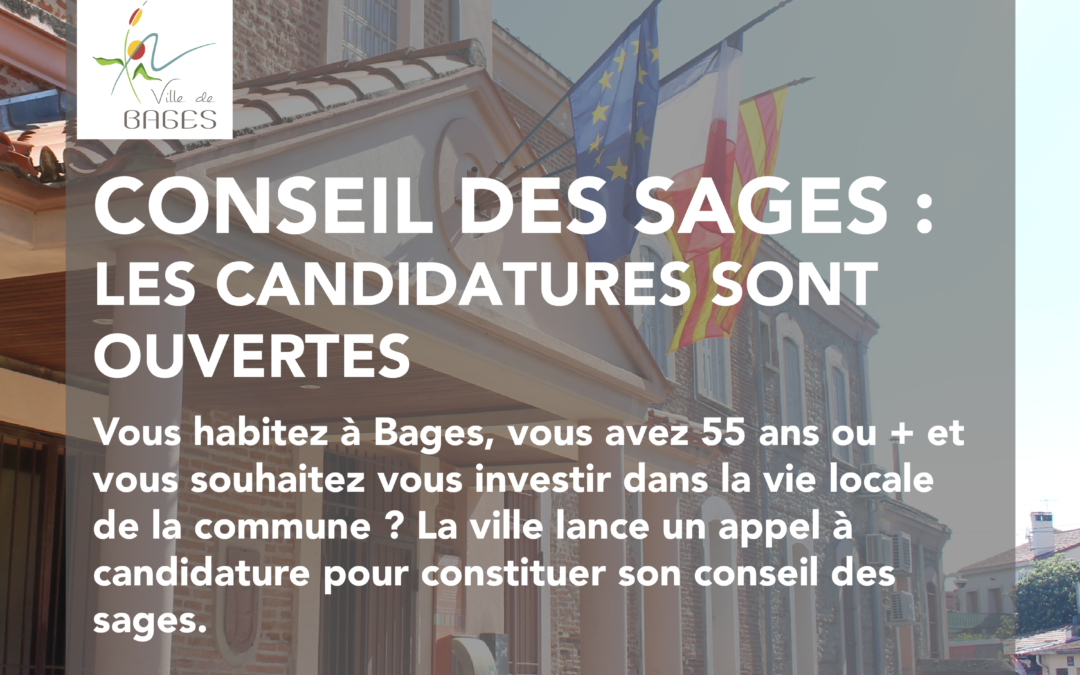 Conseil des sages : les candidatures sont ouvertes